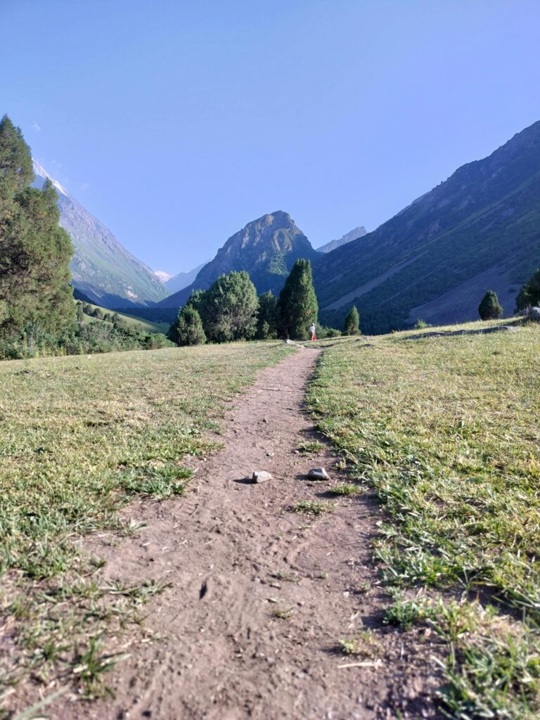 Chemin de randonnée en montagne, symbolisant les étapes accessibles en taxi avec Taxi Daniels en Haute-Loire